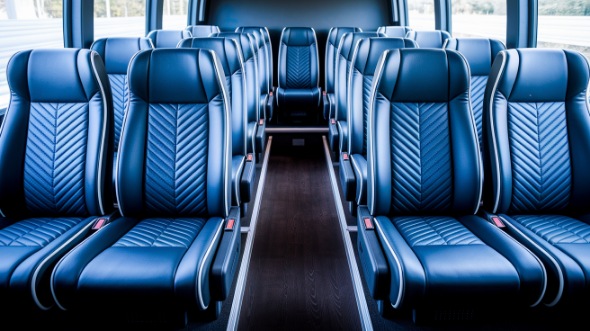 new bedford 18 passenger minibus inside