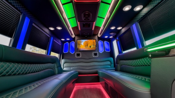 new bedford party bus rental inside
