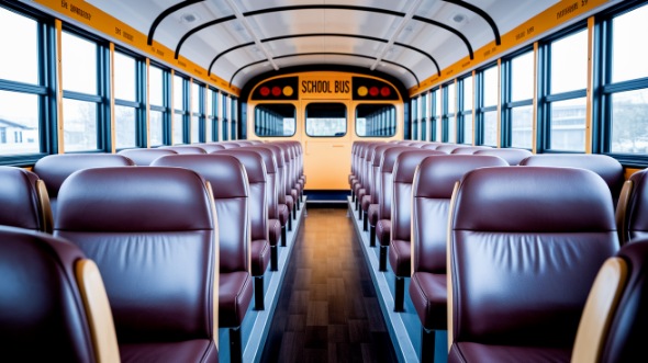 new bedford school bus rental inside