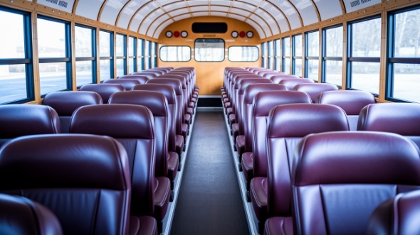 school bus rental interior new bedford